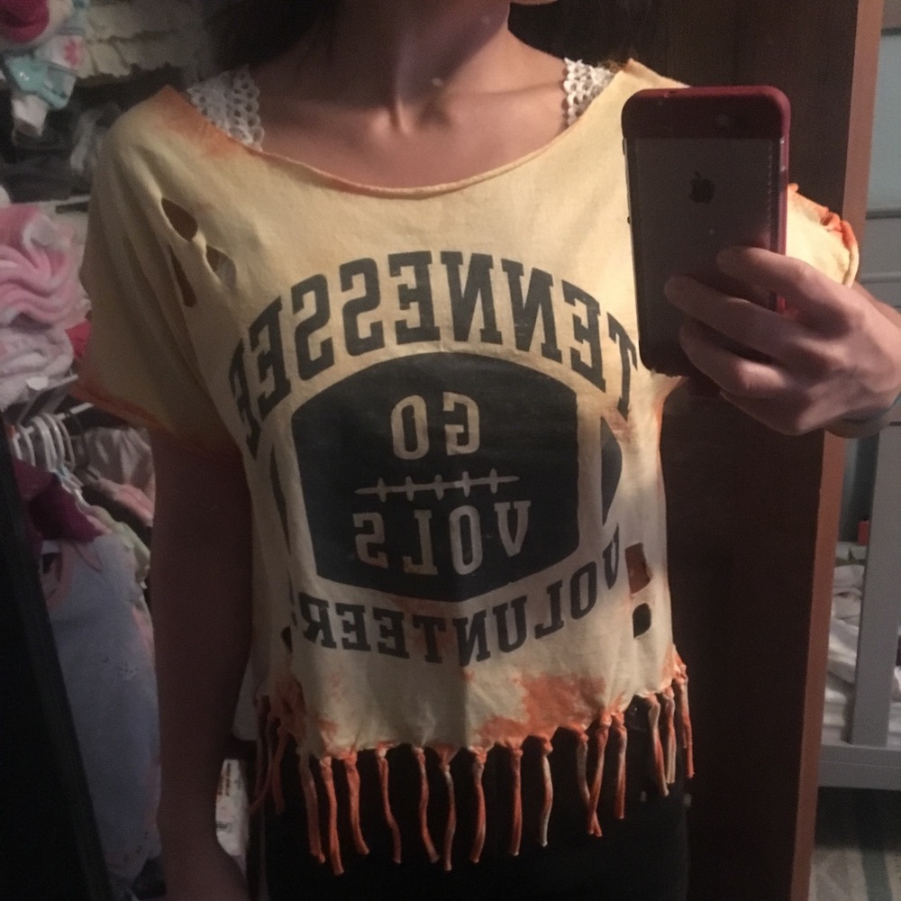 Tennessee Vols football off the shoulder top